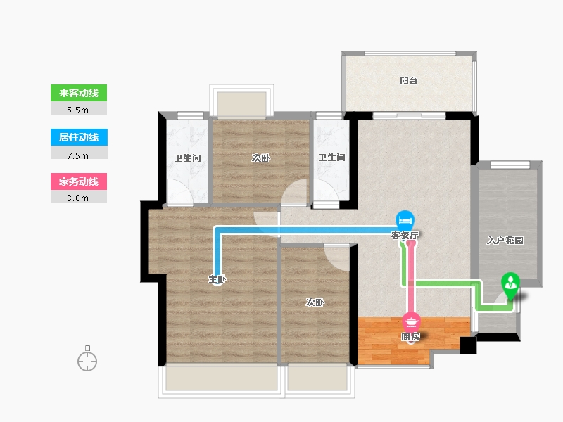 广东省-佛山市-东湖洲-83.06-户型库-动静线