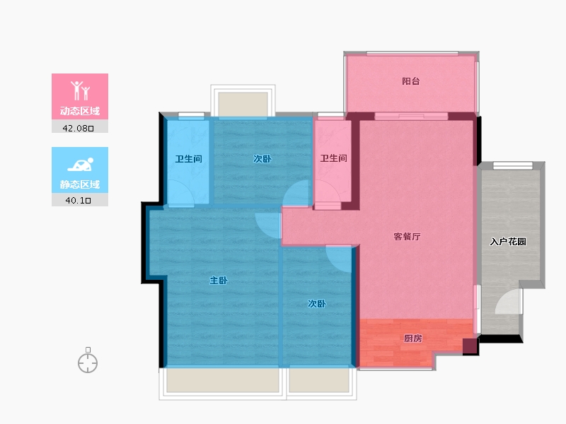 广东省-佛山市-东湖洲-83.06-户型库-动静分区