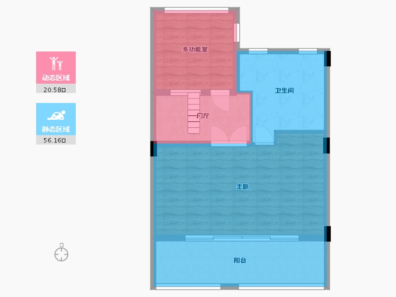 广东省-惠州市-白鹭湖-69.53-户型库-动静分区