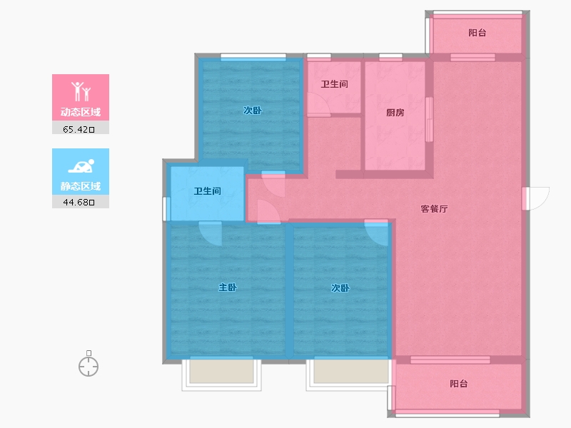 河南省-三门峡市-金渠-98.00-户型库-动静分区