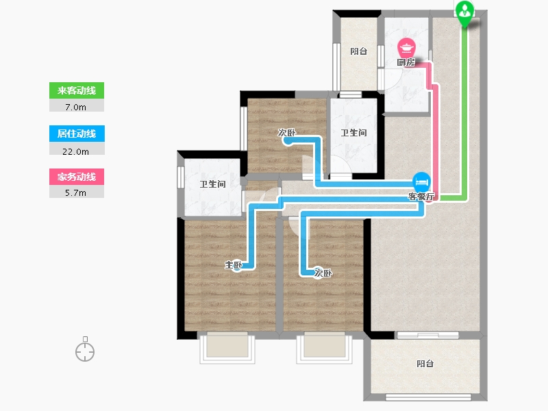 广东省-广州市-融创文旅城-90.00-户型库-动静线