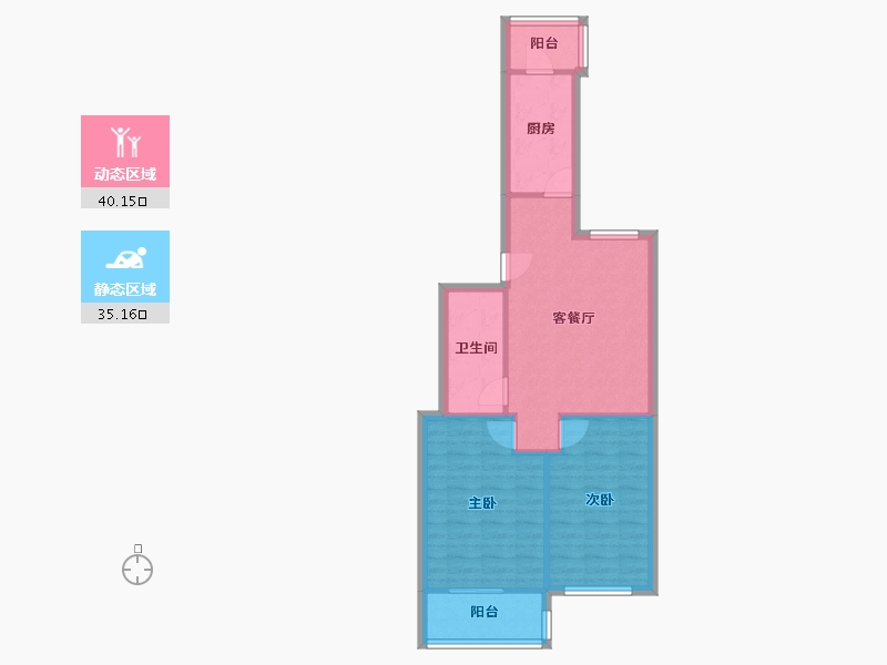 北京-北京市-定慧北里-67.93-户型库-动静分区