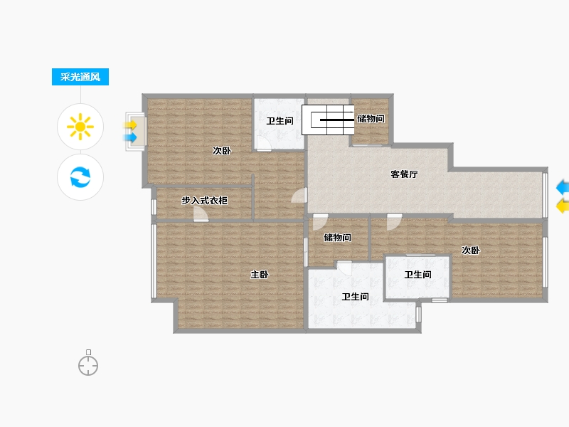 广东省-东莞市-愉景花园-191.81-户型库-采光通风