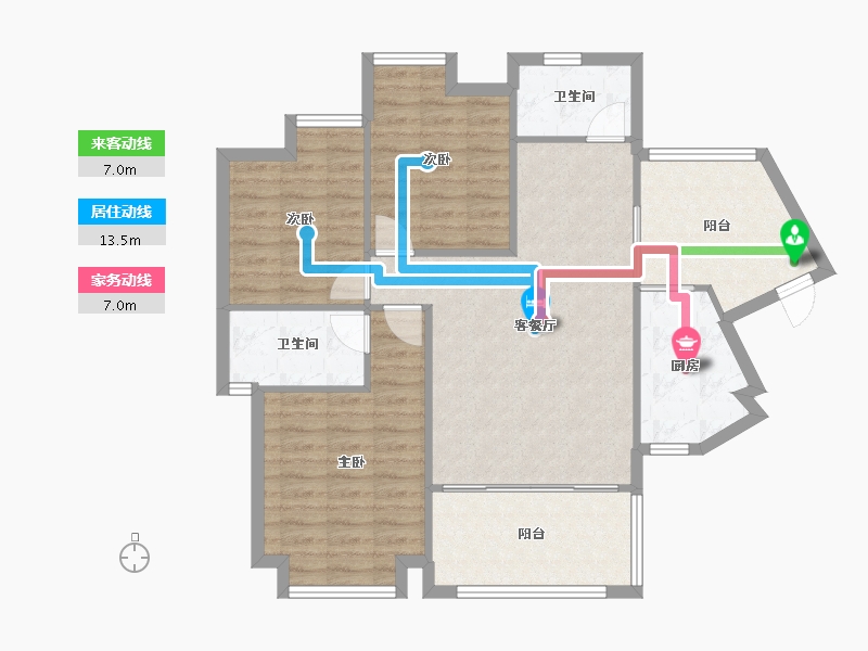 广东省-中山市-龙光海悦城邦-93.78-户型库-动静线