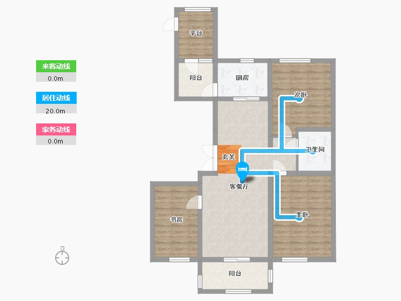 黑龙江省-哈尔滨市-玫瑰湾・智园-98.04-户型库-动静线