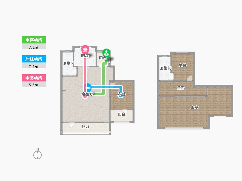 辽宁省-沈阳市-沈阳龙湖·天宸原著-174.22-户型库-动静线