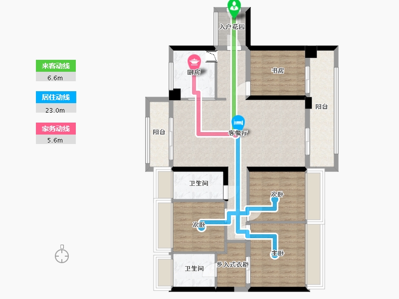 广东省-广州市-广州亚运城天峯-108.25-户型库-动静线