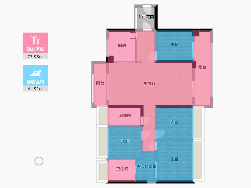 广东省-广州市-广州亚运城天峯-108.25-户型库-动静分区