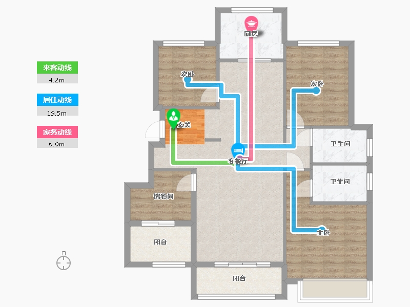 浙江省-宁波市-云山新语（云立方）-99.00-户型库-动静线