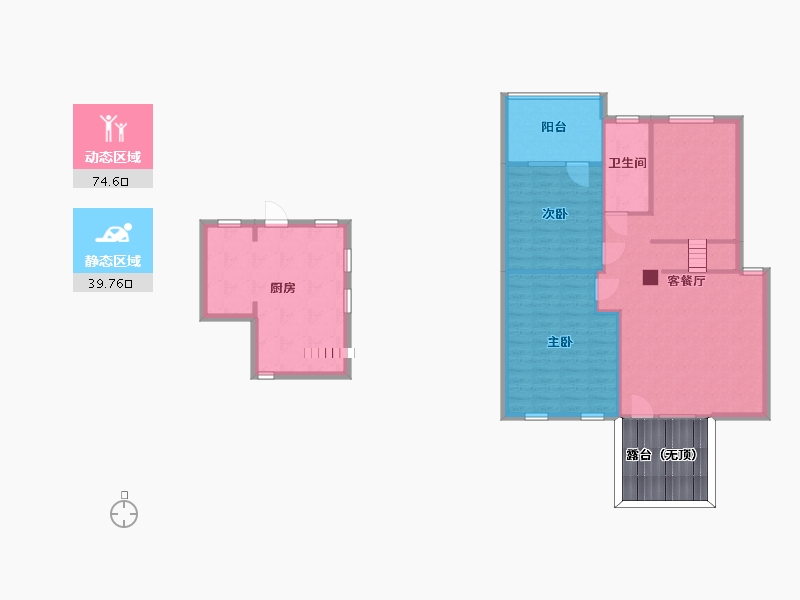 辽宁省-沈阳市-龙湖艳滟澜山-112.85-户型库-动静分区