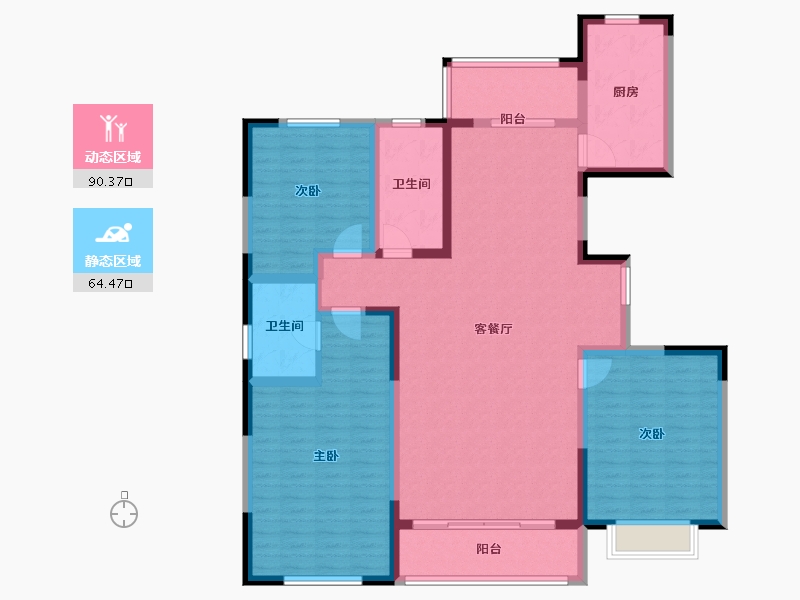 山东省-济宁市-邹城泰和佳园-140.00-户型库-动静分区