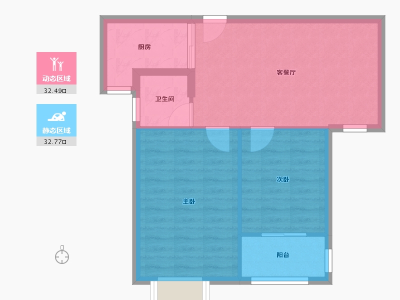 福建省-龙岩市-城北小区-59.12-户型库-动静分区