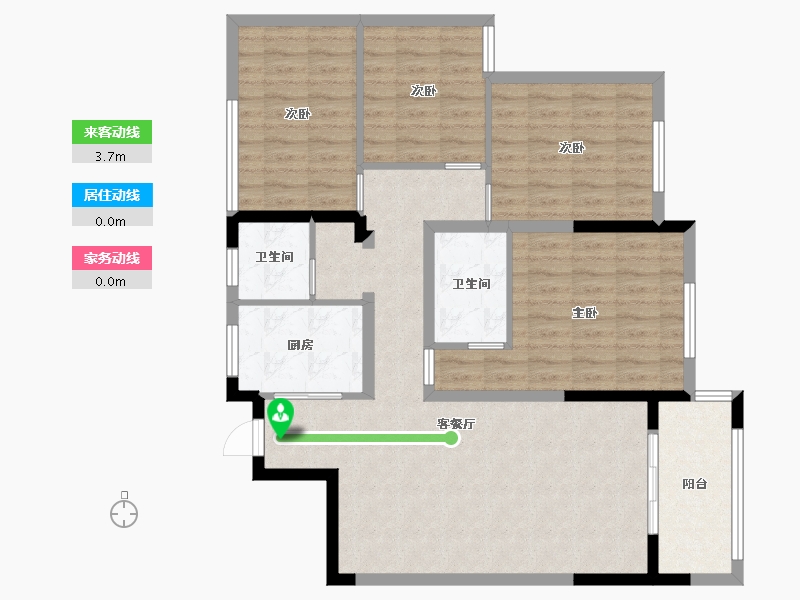 江西省-宜春市-名仕美庐-101.71-户型库-动静线