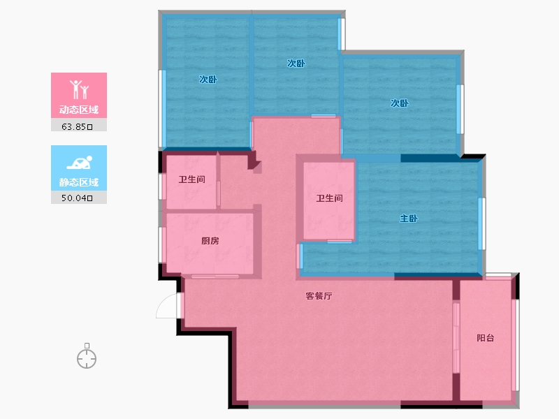 江西省-宜春市-名仕美庐-101.71-户型库-动静分区