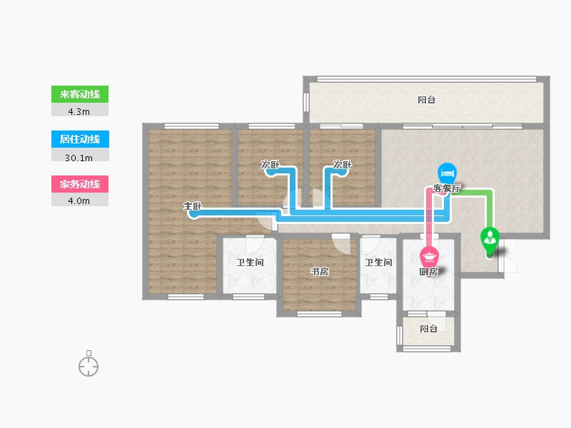 四川省-成都市-中南樾府-125.32-户型库-动静线