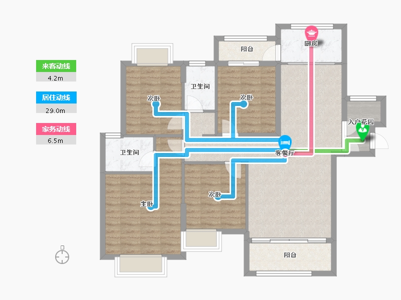 江西省-上饶市-亿升滨江花园-106.01-户型库-动静线