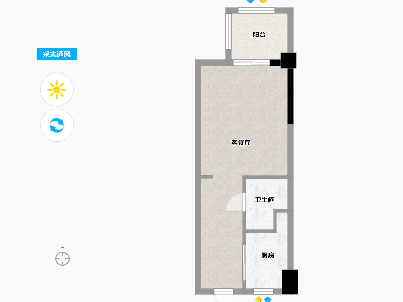 安徽省-合肥市-奥园城央壹品-36.91-户型库-采光通风