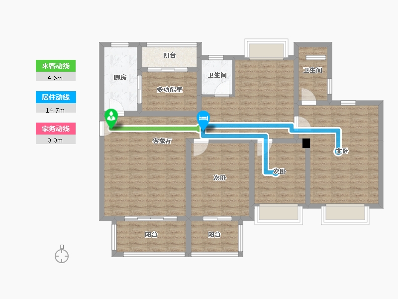 福建省-南平市-正达东阙-113.57-户型库-动静线