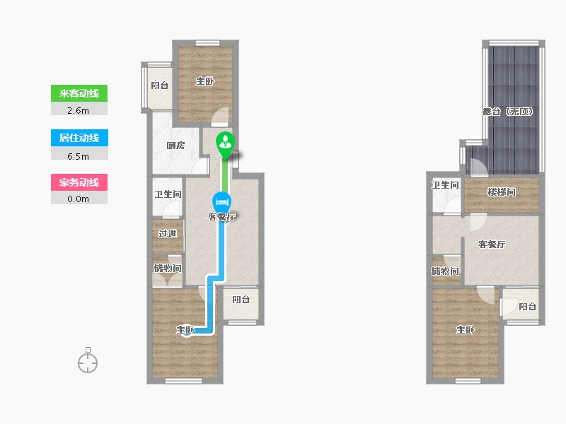 北京-北京市-小营西路1号院-106.91-户型库-动静线