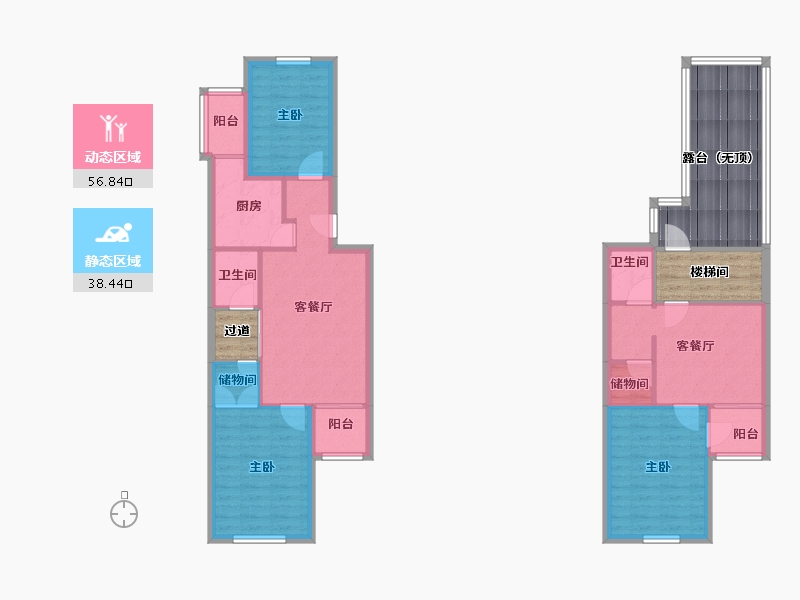 北京-北京市-小营西路1号院-106.91-户型库-动静分区