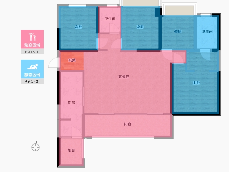 四川省-成都市-百郦锦城-106.23-户型库-动静分区