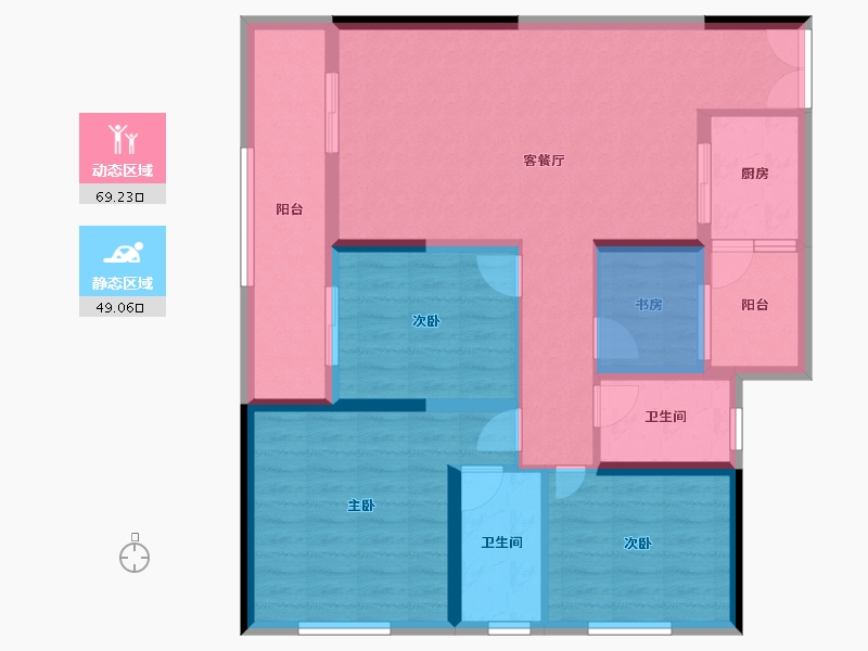 广东省-深圳市-向南瑞峰-101.04-户型库-动静分区