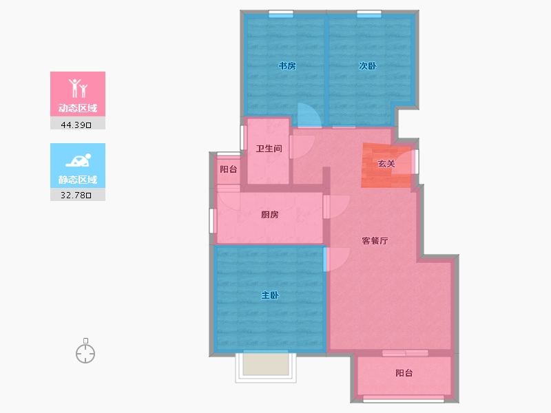 河北省-廊坊市-悦融华-68.70-户型库-动静分区