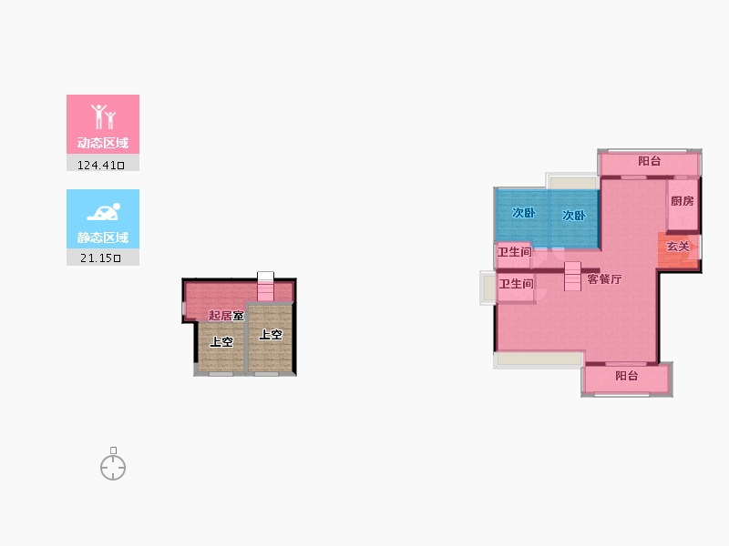 四川省-成都市-保利大国�Z-150.87-户型库-动静分区