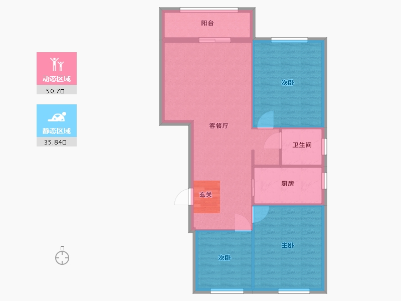 河北省-邯郸市-龙山华府-78.66-户型库-动静分区