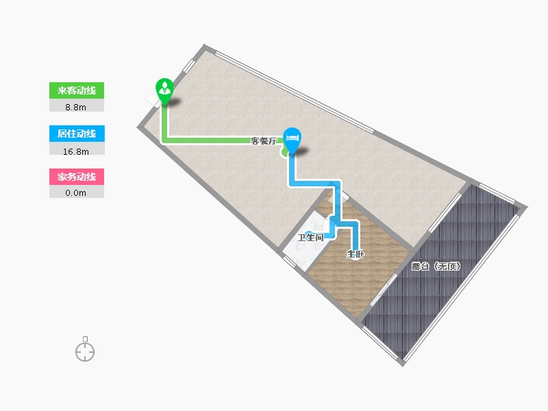 重庆-重庆市-新建-136.10-户型库-动静线