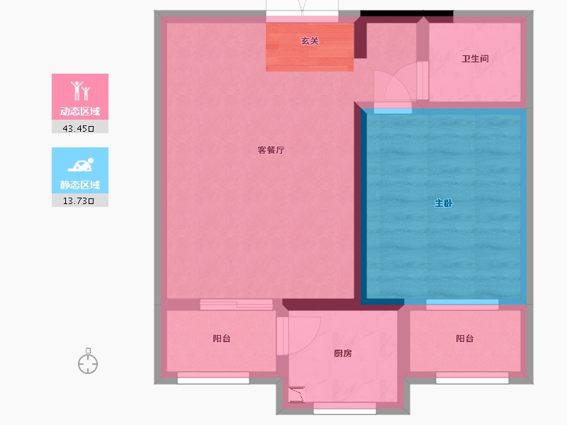 甘肃省-定西市-永生北玻紫御华府-50.40-户型库-动静分区