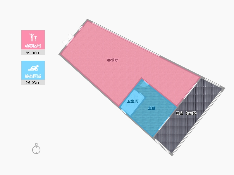 重庆-重庆市-新建-136.10-户型库-动静分区