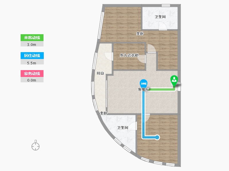 广东省-深圳市-前海卓越壹号-90.15-户型库-动静线