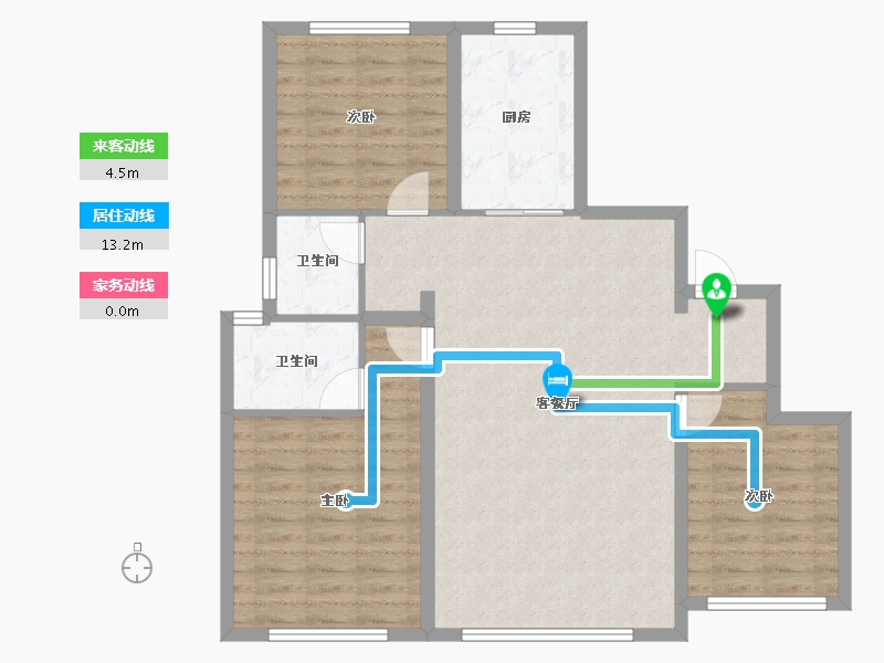 内蒙古自治区-赤峰市-绿洲首府-93.04-户型库-动静线