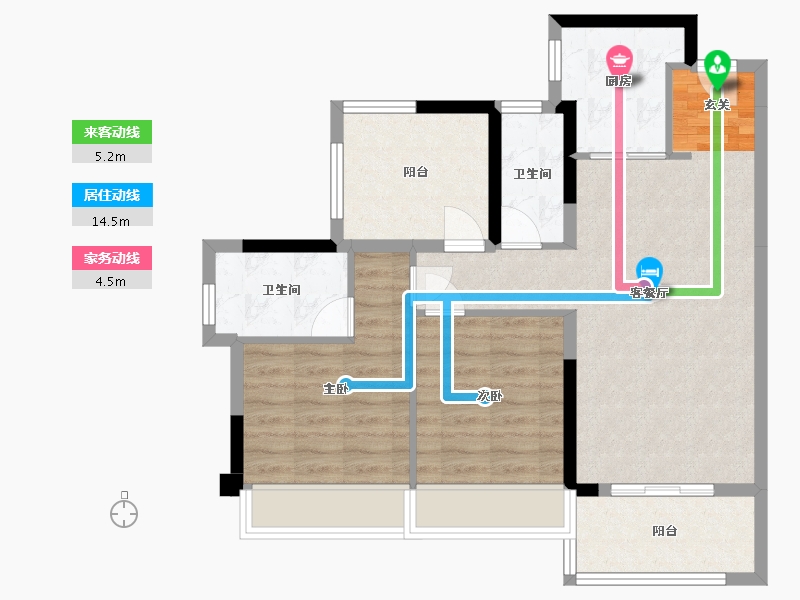 广东省-湛江市-湛江・远洋城-77.44-户型库-动静线