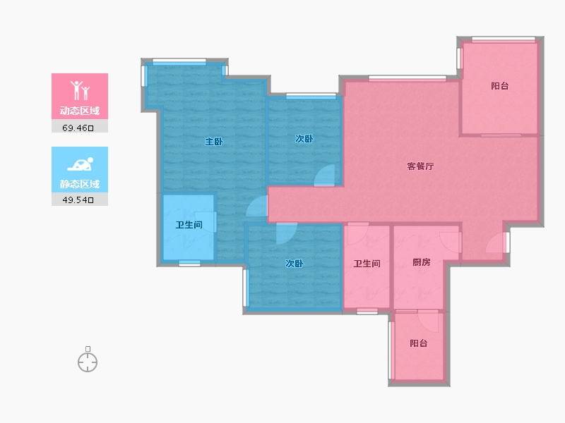 四川省-成都市-青房云上-108.63-户型库-动静分区