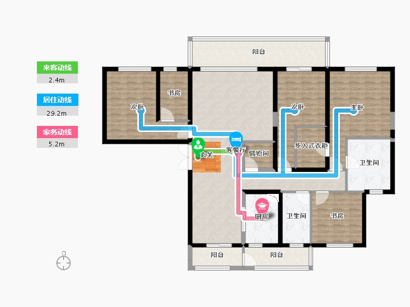 四川省-成都市-西派玺樾-150.47-户型库-动静线