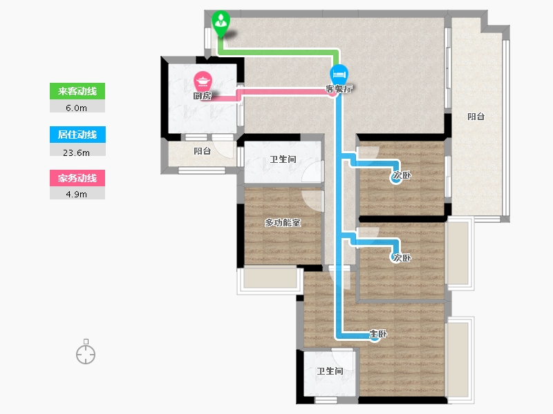 四川省-德阳市-碧桂园-112.25-户型库-动静线