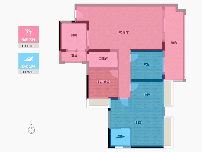 四川省-德阳市-碧桂园-112.25-户型库-动静分区