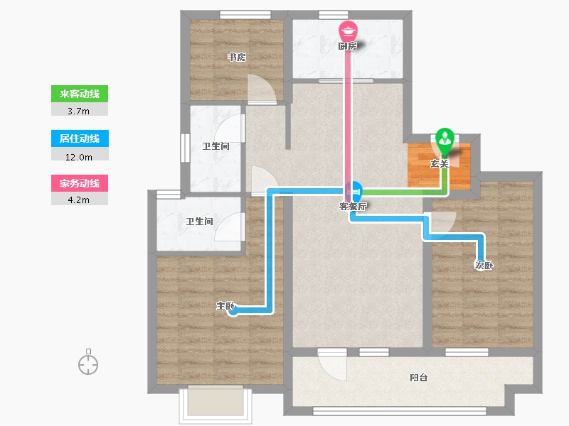 山东省-青岛市-安徒生小镇-82.03-户型库-动静线