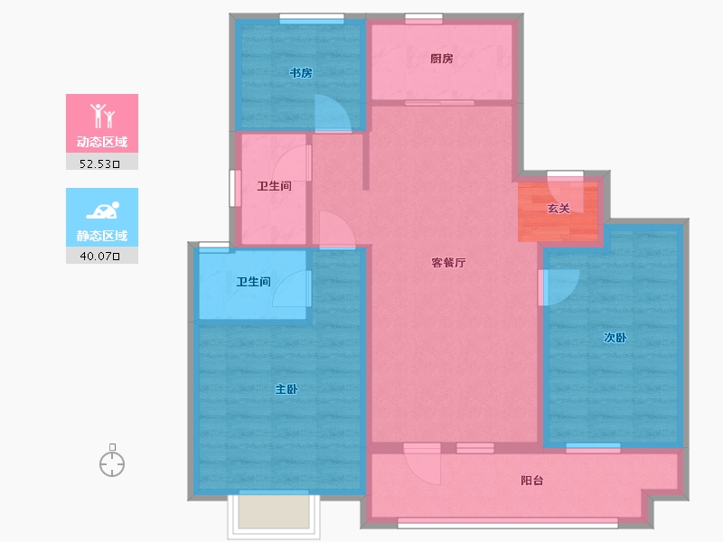 山东省-青岛市-安徒生小镇-82.03-户型库-动静分区