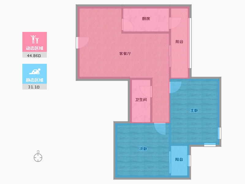 北京-北京市-广华轩-68.78-户型库-动静分区