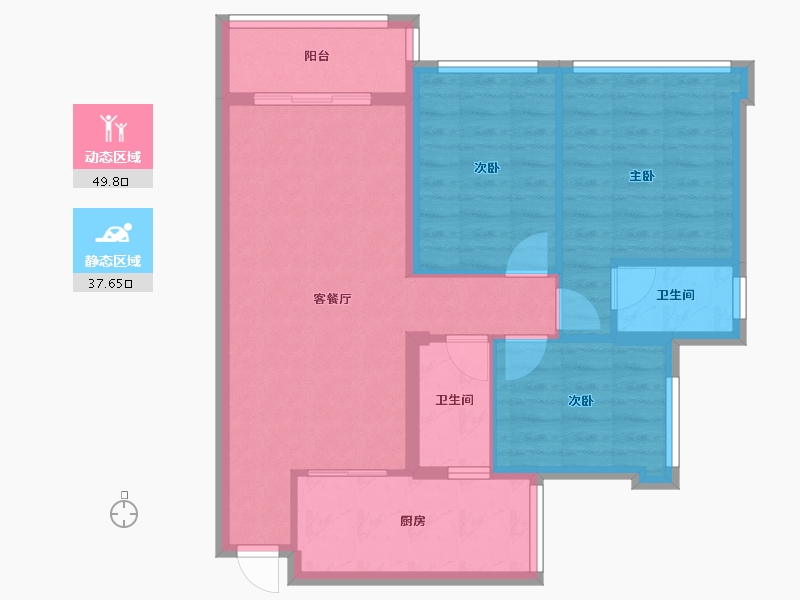 广东省-肇庆市-中源誉峰-78.26-户型库-动静分区