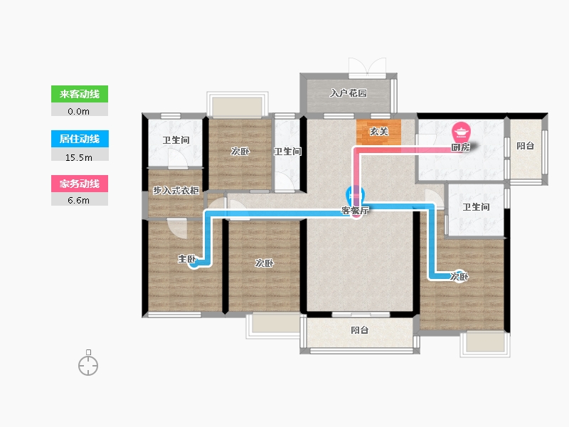 广东省-佛山市-金海M-CITY-118.37-户型库-动静线