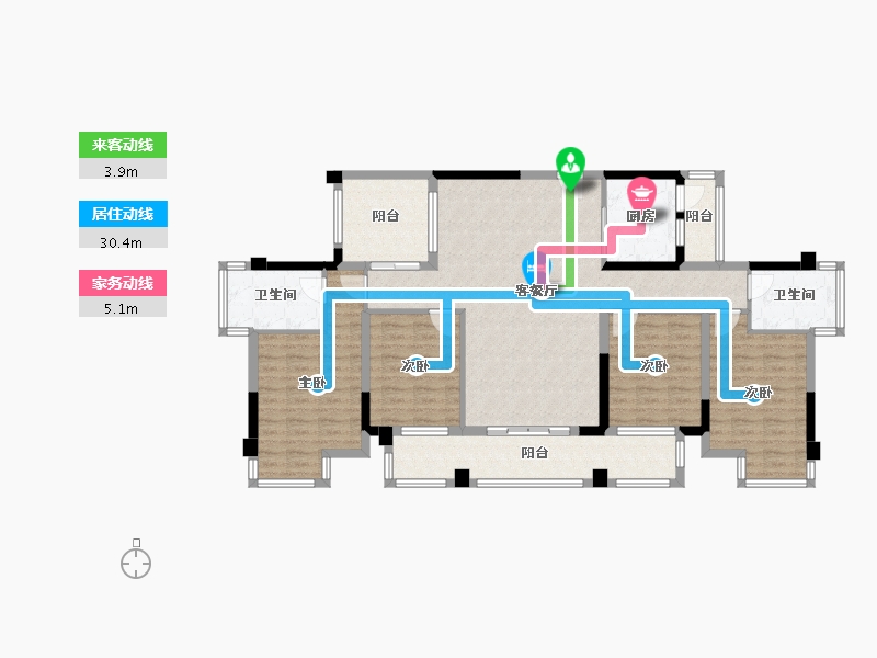 广西壮族自治区-南宁市-南宁财政局宿舍-127.75-户型库-动静线