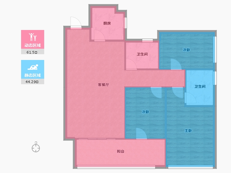 广东省-江门市-天玑-97.06-户型库-动静分区