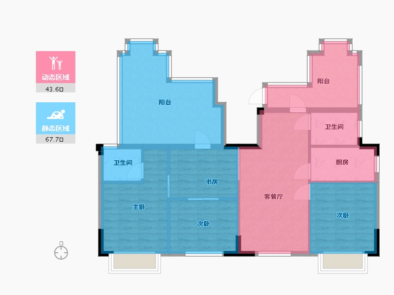 福建省-福州市-琅岐山语城-99.99-户型库-动静分区