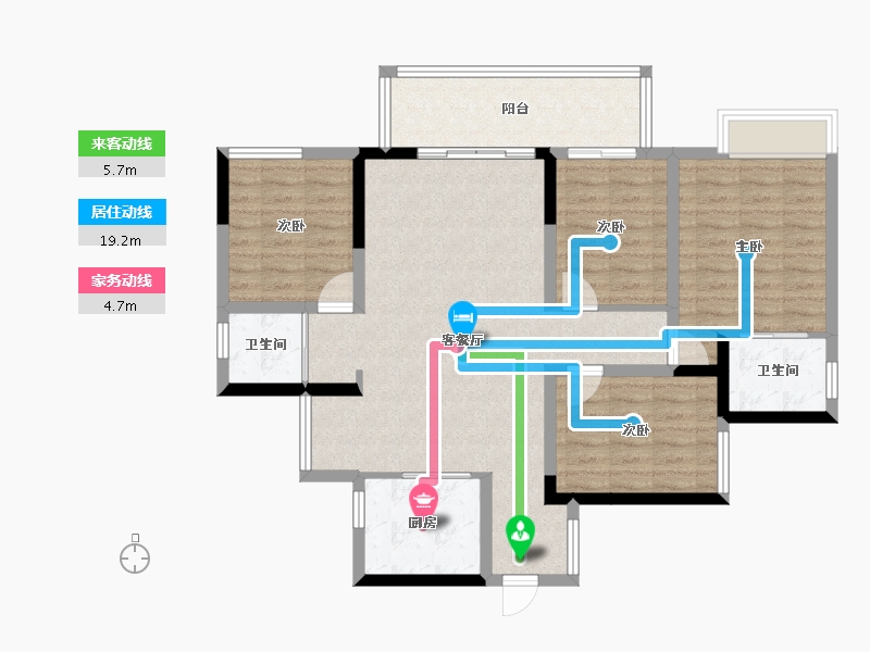 四川省-乐山市-马边广场-99.25-户型库-动静线