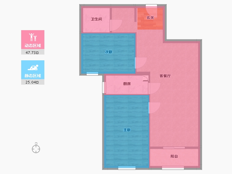 北京-北京市-永靓家园-65.63-户型库-动静分区