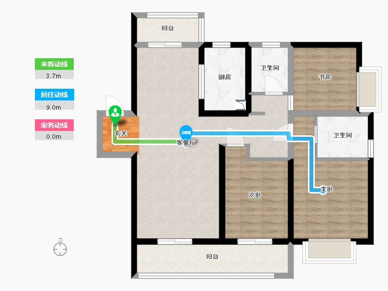 北京-北京市-昆明融创文旅城-91.92-户型库-动静线